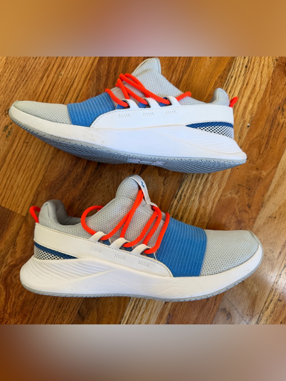 Under Armour women’s Sneakers - Gray, Blue & Orange size 8.5
